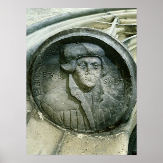 Poster Martin Luther a 57 ans avec le Rose de Luther (Devant)