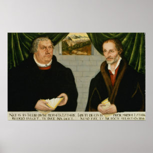 Poster Martin Luther et Philip Melanchthon