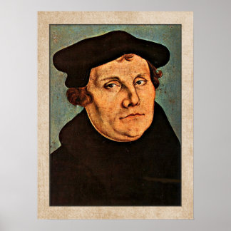 Poster Martin Luther par Lucas Cranach l'aîné