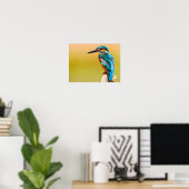 Poster Martin-pêcheur (Bureau à domicile)