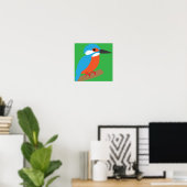 Poster Martin-pêcheur (Bureau à domicile)