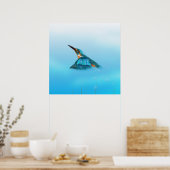 Poster martin-pêcheur oiseau (Cuisine)