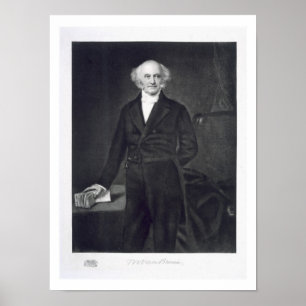 Poster Martin Van Buren, 8ème président de la stat unie