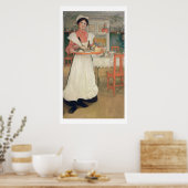 Poster Martina portant le petit déjeuner sur un plateau,  (Cuisine)