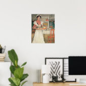 Poster Martina portant le petit déjeuner sur un plateau, (Bureau à domicile)