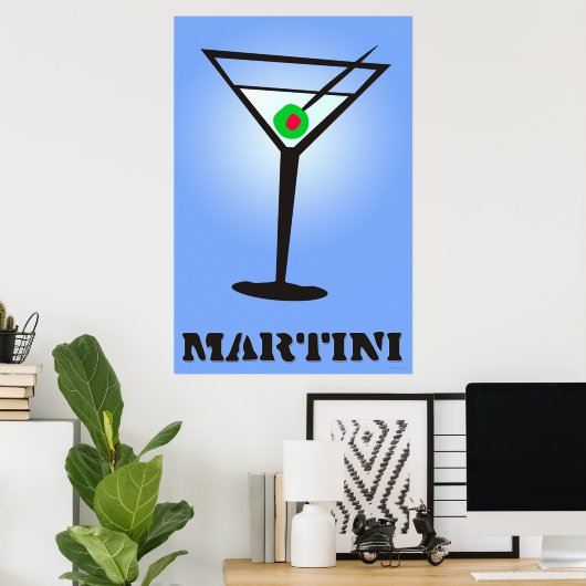 Poster Martini (Bureau à domicile)