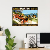 Poster Martini Automobiles (Bureau à domicile)