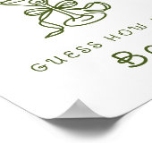 Poster Martini Baby Shower - Combien de rubans (Coin)