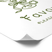 Poster MARtini Bow Douche nuptiale (Coin)