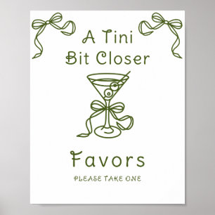 Poster MARtini Bow Douche nuptiale