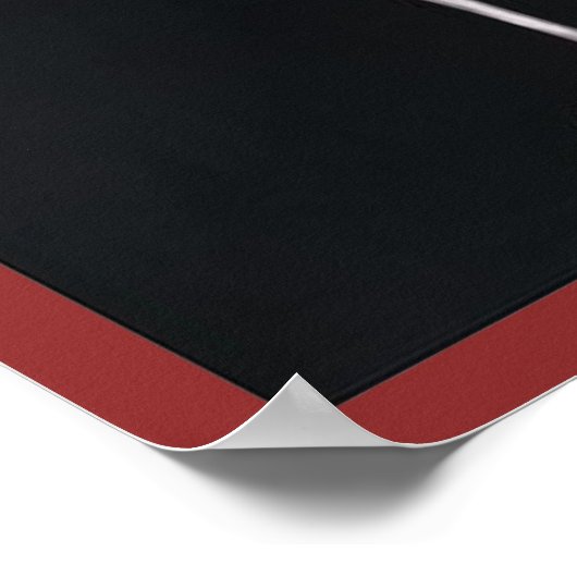 Poster Martini chaud rouge (Coin)