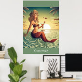 Poster Martini Classy Mermaid Thunder_Cove (Bureau à domicile)