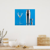 Poster Martini et shaker (Cuisine)