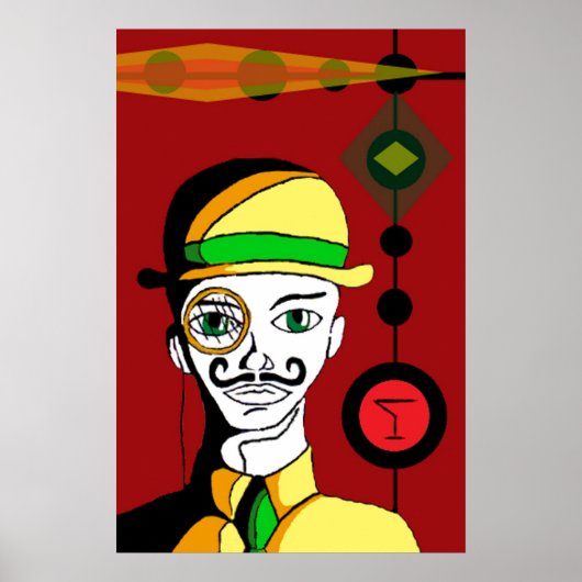 Poster Martini Gin (Devant)