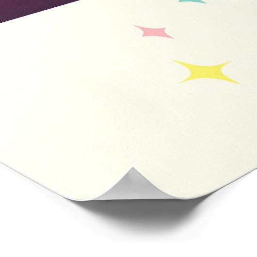 Poster Martini lapin atomique Futuriste du milieu du sièc (Coin)