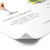 Poster Martini Mojito Signature Cocktails Menu Mariage (Coin)