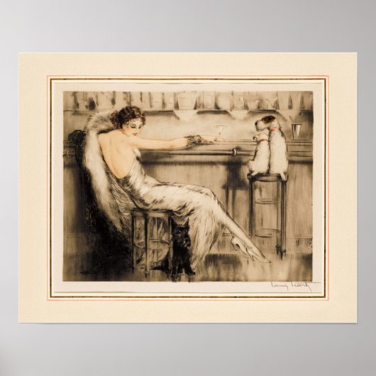 Poster Martini par Louis Icart (Devant)