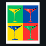 Poster Martini Pop Art Vibes<br><div class="desc">Élever votre espace avec cette affiche vibrante Martini Pop Art! Présentant un design audacieux et coloré, cette oeuvre apporte une touche moderne au verre à martini classique. Parfait pour ajouter un peu de plaisir et de sophistication à votre bar, cuisine ou salon. Les couleurs vives et la composition dynamique font...</div>