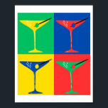 Poster Martini Pop Art Vibes<br><div class="desc">Élever votre espace avec cette affiche vibrante Martini Pop Art! Présentant un design audacieux et coloré, cette oeuvre apporte une touche moderne au verre à martini classique. Parfait pour ajouter un peu de plaisir et de sophistication à votre bar, cuisine ou salon. Les couleurs vives et la composition dynamique font...</div>