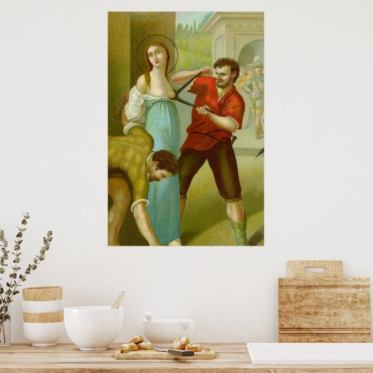 Poster Martyre de Saint-Agatha (M 003) (Cuisine)