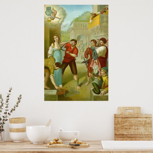 Poster Martyre de Saint-Agatha (M 003) (Cuisine)