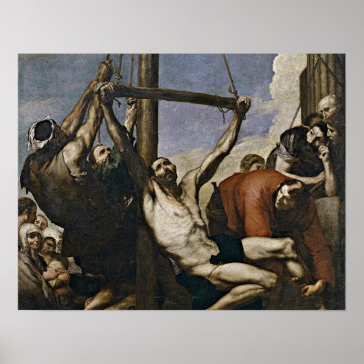 Poster Martyre de saint Philippe par Jusepe de Ribera (Devant)