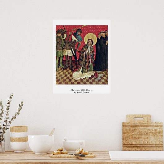 Poster Martyre De Saint Thomas Par Maître Francke (Cuisine)
