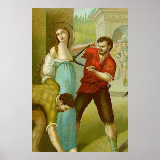 Poster Martyre de Ste Agathe (M 003) (Devant)