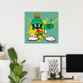 Poster Marvin avec un pistolet (Bureau à domicile)