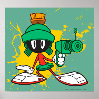 Poster Marvin avec un pistolet