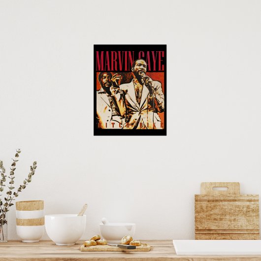 Poster Marvin Gaye (Cuisine)