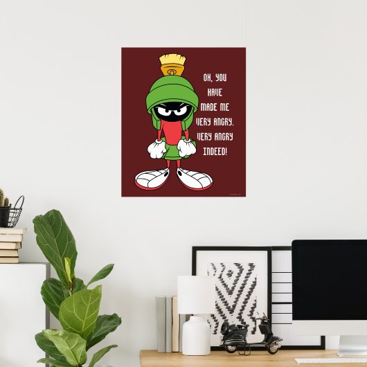 POSTER MARVIN LE MARTIAN™ (Bureau à domicile)