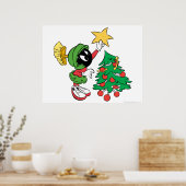 Poster MARVIN LE MARTIAN™ mettre l'étoile dans l'arbre (Cuisine)