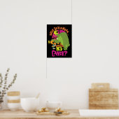 Poster MARVIN LE MARTIEN™ & BUGS BUNNY™ "Pas de bonbons" (Cuisine)