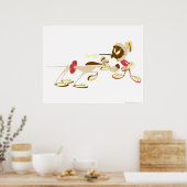 Poster MARVIN LE MARTIEN™ et K-9 4 (Cuisine)