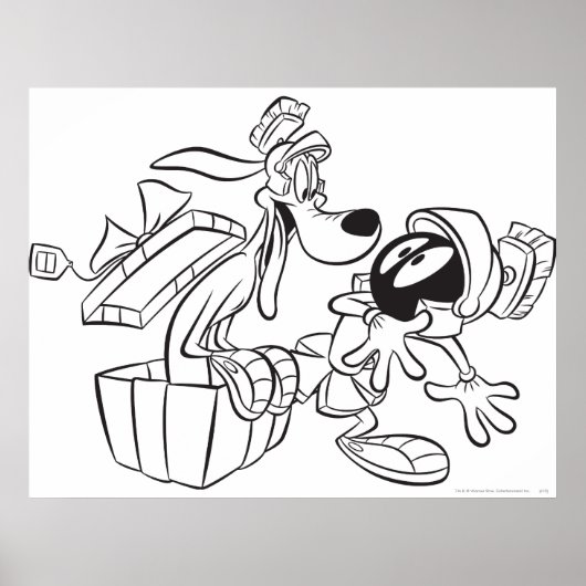 Poster MARVIN THE MARTIAN™ et K-9 surprise cadeau (Devant)