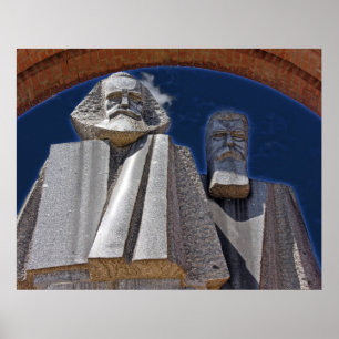 Poster Marx et Engels