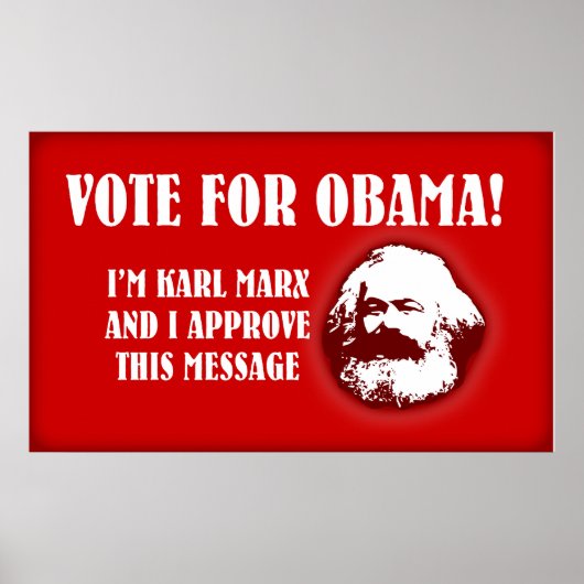 Poster Marx pour Obama (Devant)