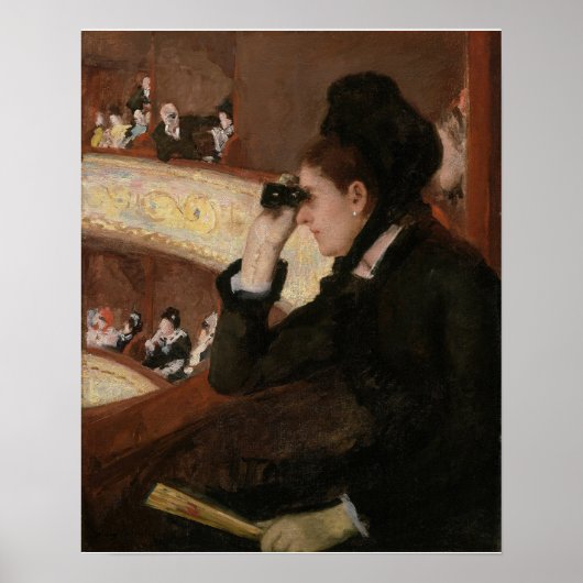 Poster Mary Cassatt - Dans la loge (Devant)