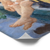 Poster Mary Cassatt - Deux mères et enfants dans un batea (Coin)