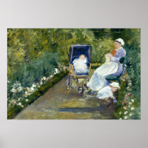 Poster Mary Cassatt - Enfants dans un jardin