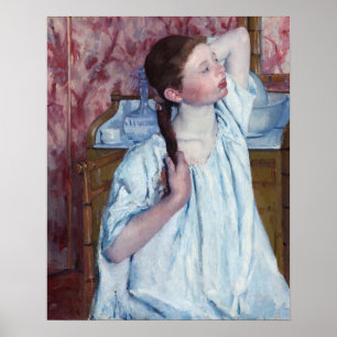 Poster Mary Cassatt - Jeune fille arrangeant ses cheveux