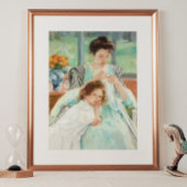 Poster Mary Cassatt Jeune Mère Coudre Peinture Art