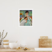 Poster Mary Cassatt - Jeune Mère Cousant (Cuisine)