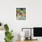 Poster Mary Cassatt - Jeune Mère Cousant (Bureau à domicile)