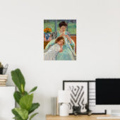 Poster Mary Cassatt - Jeune Mère Couturière (Bureau à domicile)