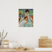 Poster Mary Cassatt - Jeune Mère Couturière (Cuisine)
