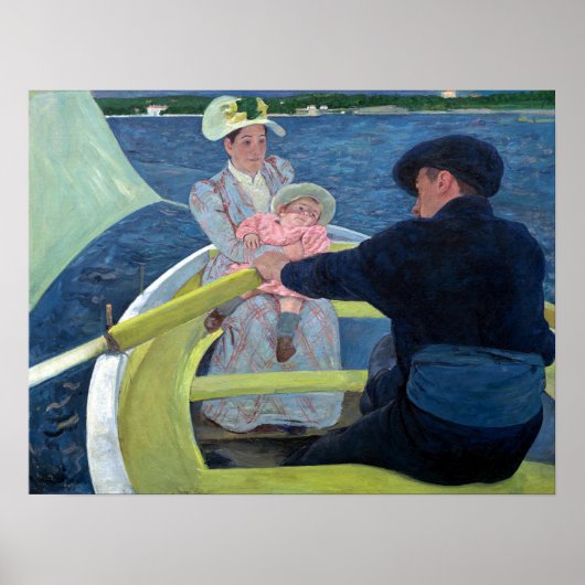 Poster Mary Cassatt La Fête De Bateau (Devant)