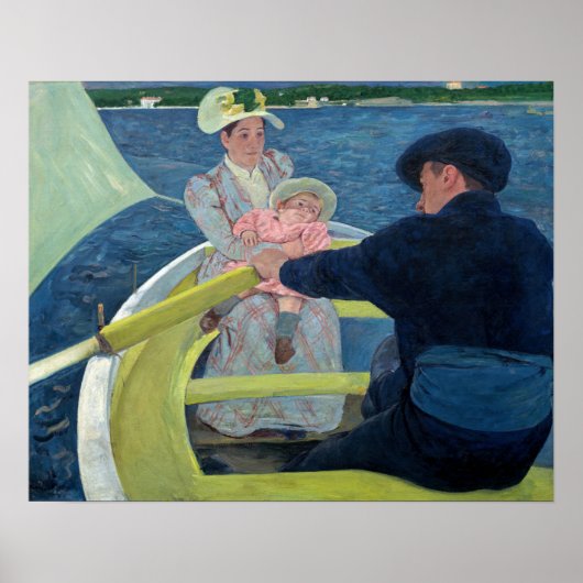 Poster Mary Cassatt - La fête de la navigation (Devant)