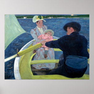 Poster Mary Cassatt la partie de canotage